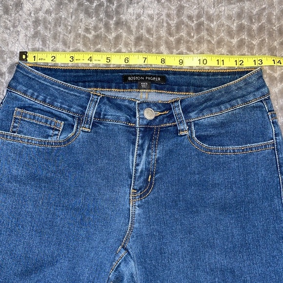 Boston Proper Embroidered Jeans. Size 0. - Picture 12 of 14